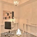 The office space in a luxury furnished apartment in Toronto