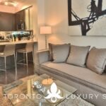 Living area space in a Luxury Furnished Apartment in Toronto